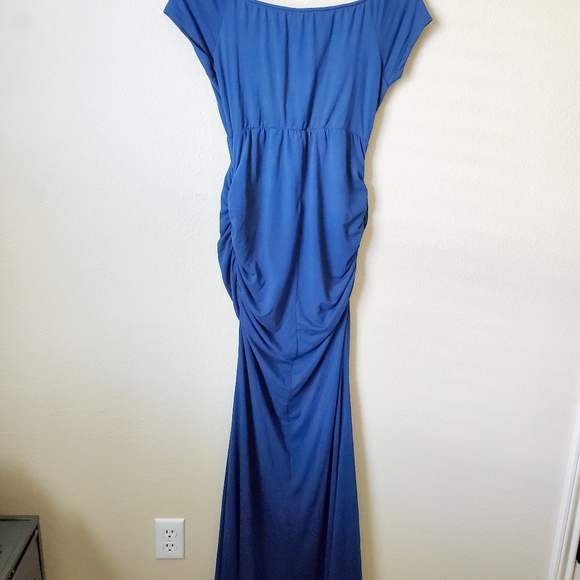 PinkBlush Navy Maternity Dress - Picture 6 of 7